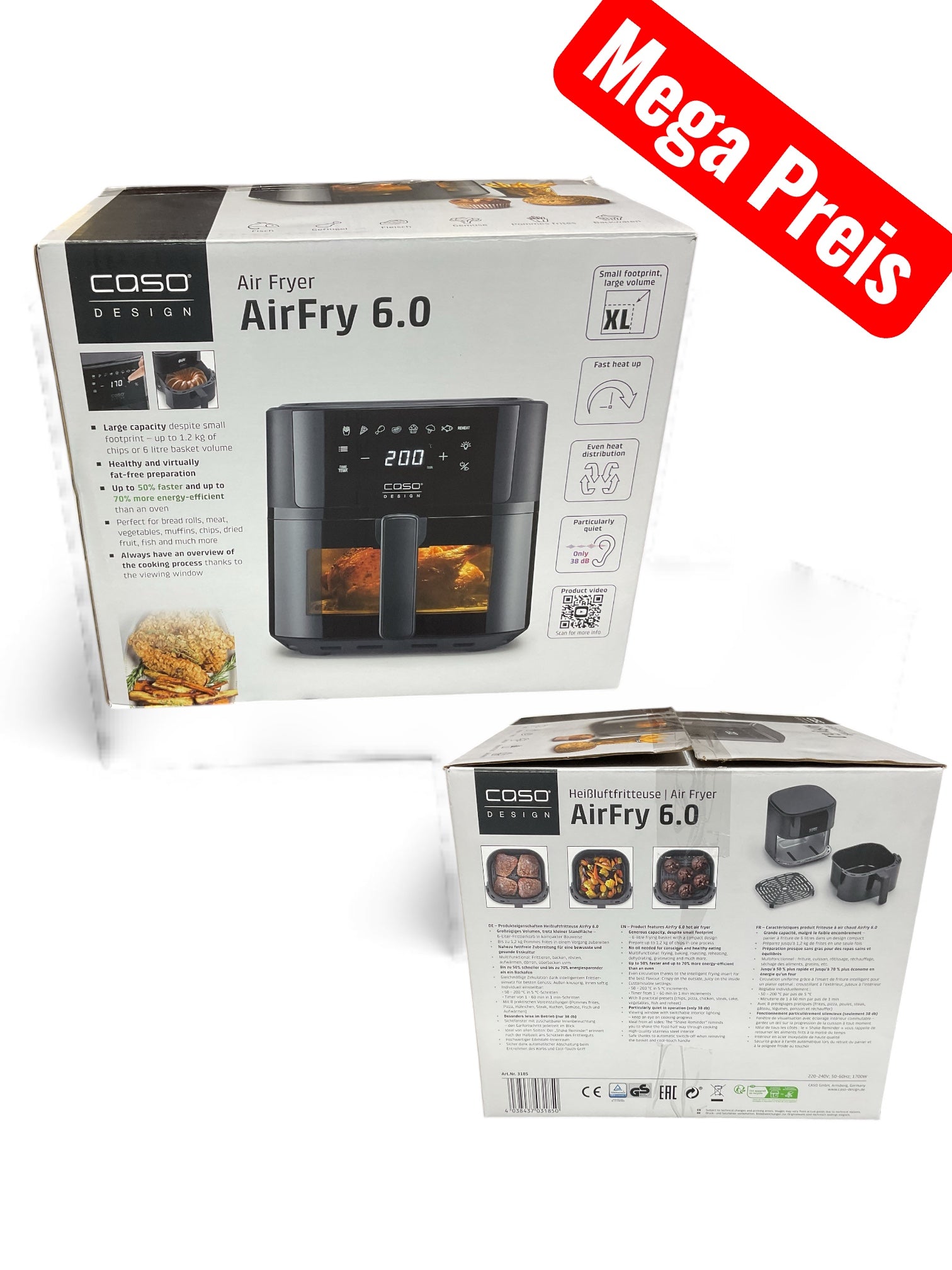 Caso Air fryer 6l BiLi SHOP