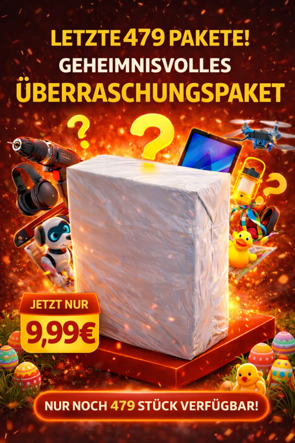 „Schnell zugreifen! Die letzten 1.000 Packs warten auf dich“ um nur 9,99€ pro Stk BiLi SHOP