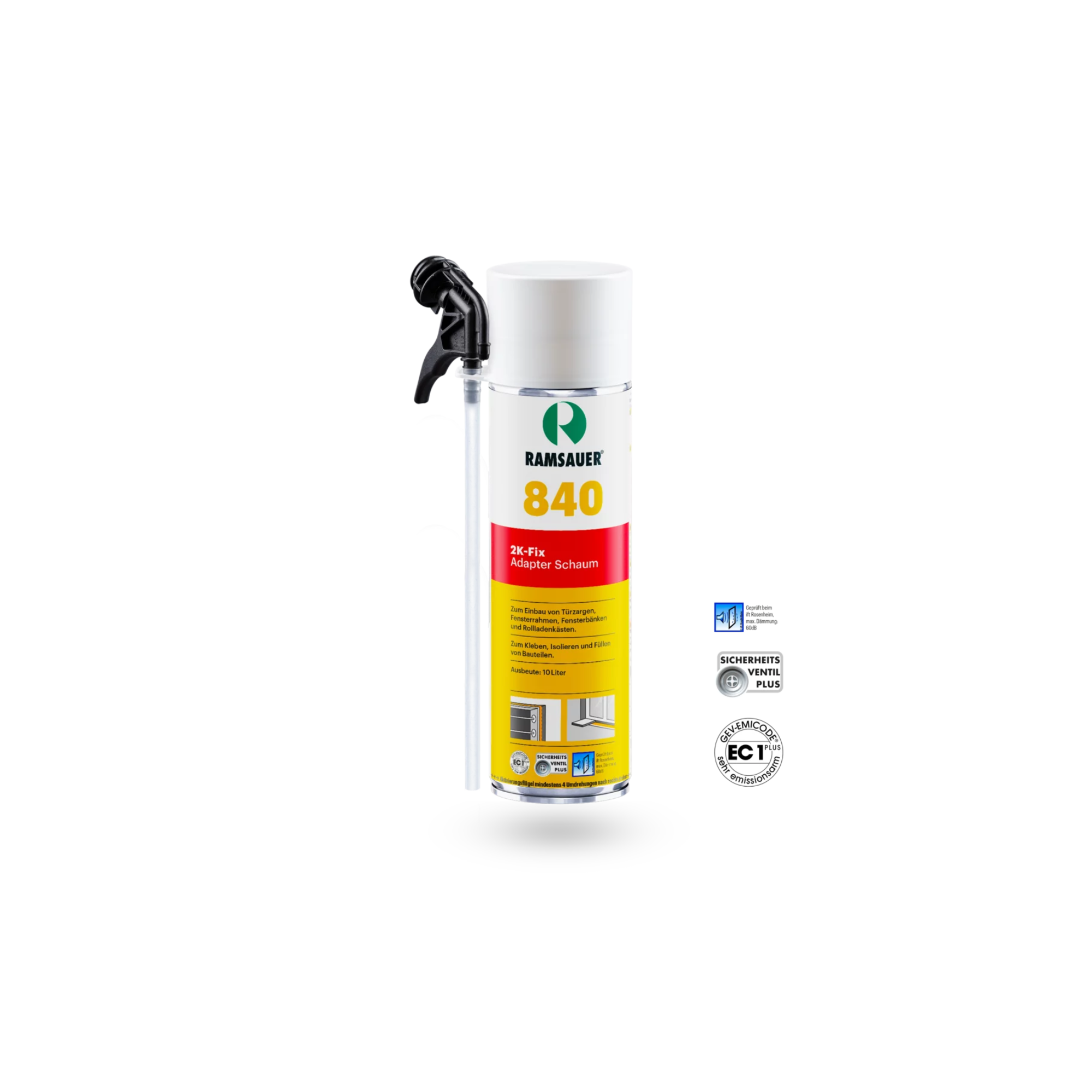 Ramsauer 840 2-K-Fix Schaum PU-Schaum mit Adapter