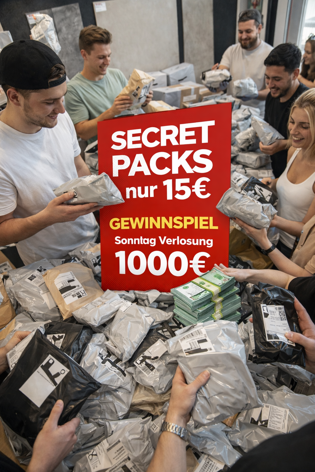 SECRET PACKS 15€ - Teilnahme Gewinnspiel (1000€) BiLi SHOP