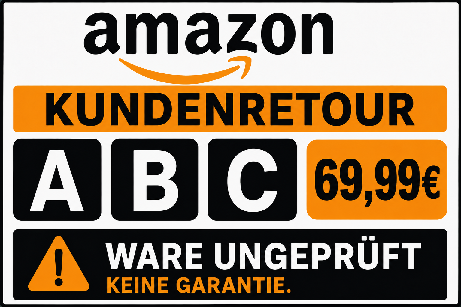 AMAZON KUNDENRETOUR A,B,C Ware Ungeprüft keine Garantie. BiLi SHOP