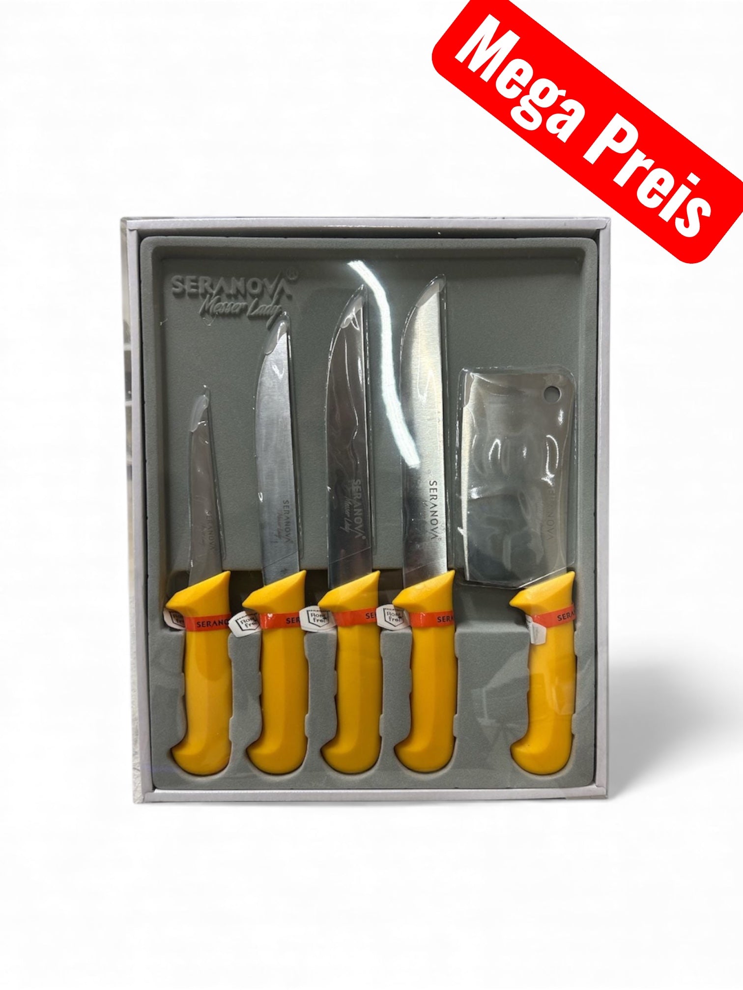 SERANOVA® Master Lady – 5-teiliges Profi-Messerset mit Hackbeil BiLi SHOP