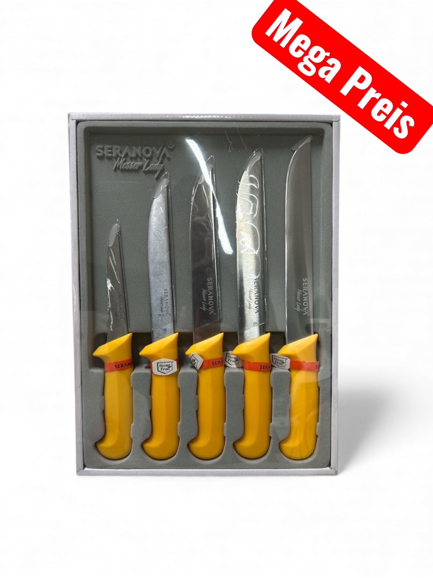 SERANOVA® Master Lady – 5-teiliges Küchenmesser-Set mit ergonomischen Griffen BiLi SHOP