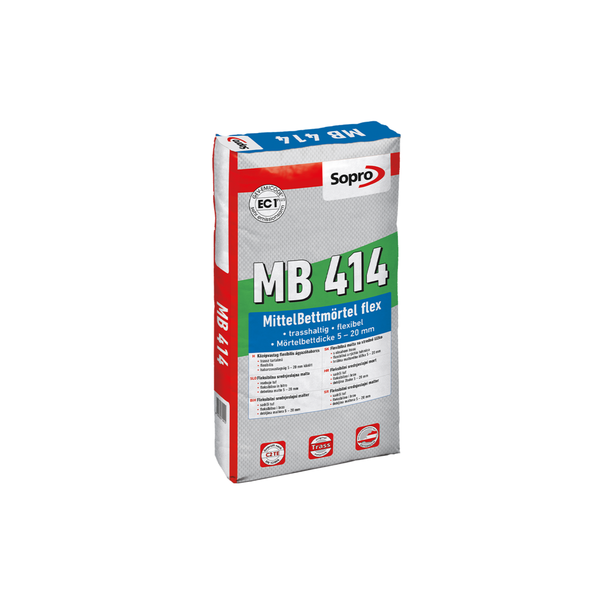 Sopro MB 414 Mittelbettmörtel Trass flexibel