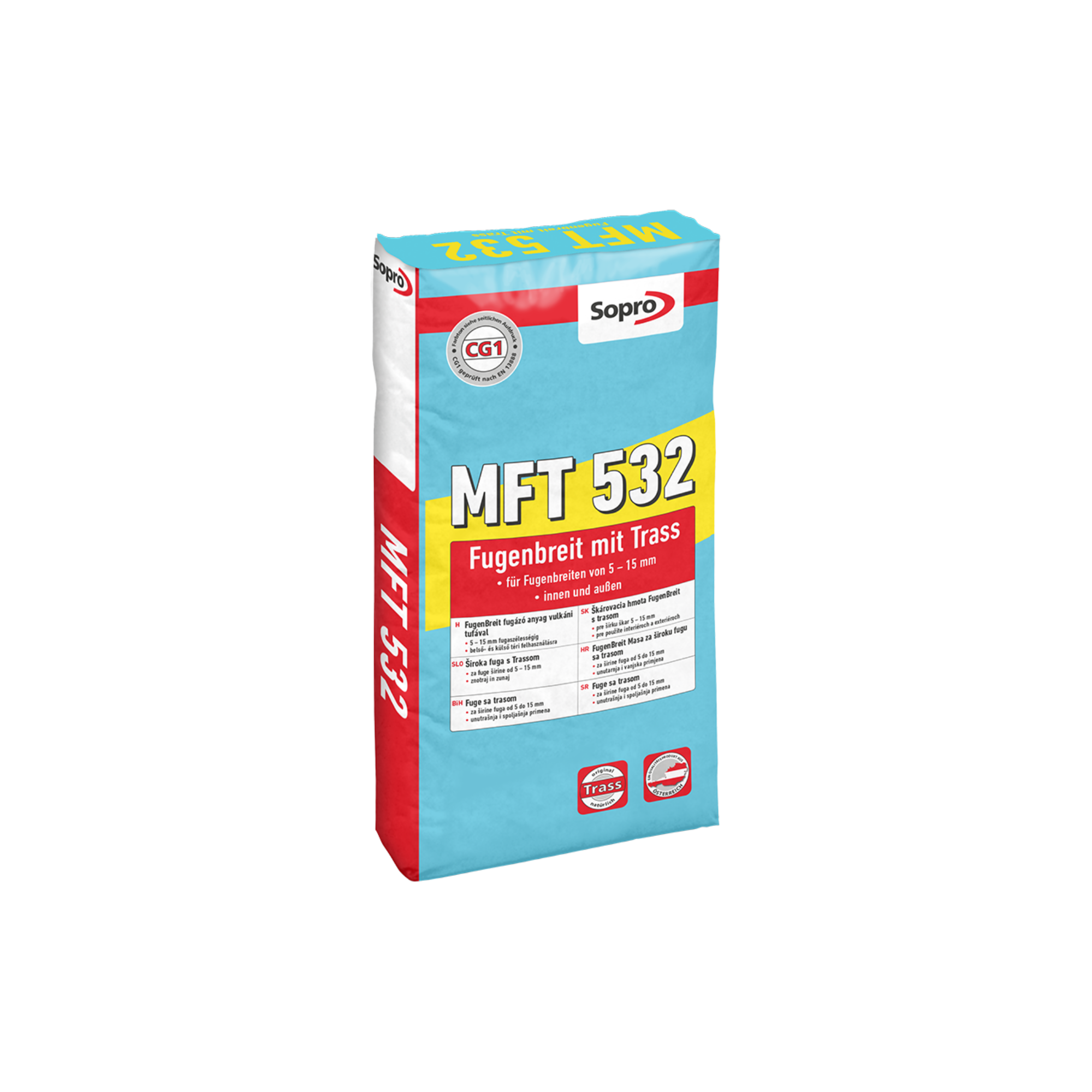 Sopro MFT 532 Fugenbreit mit Trass Steingrau 5-15 mm