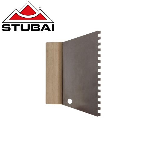 Stubai - Flächenspachtel in Trapezform E4 Zahnung 180 mm - Robuster Stahl, Professionelle Qualität BiLi SHOP