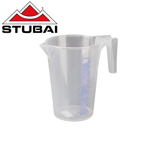 Stubai - Messbecher 1 L, Kunststoff - Öl- und Säurebeständig, Präzises Messen BiLi SHOP
