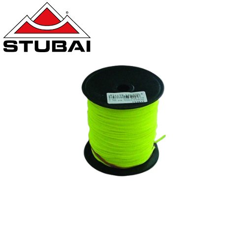 Stubai - Pflasterschnur auf Spule 2 mm, Gelb, 100 m - Robuste Markierschnur für präzise Pflasterarbeiten BiLi SHOP