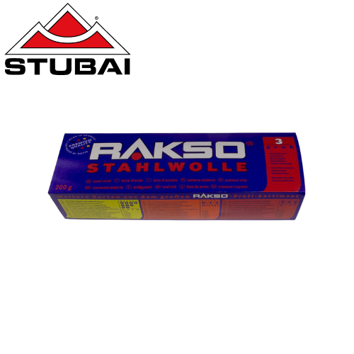 Stubai - Stahlwolle in Bauschen Nr. 3 - Hochwertige Stahlwolle für professionelle Reinigungs- und Polierarbeiten BiLi SHOP
