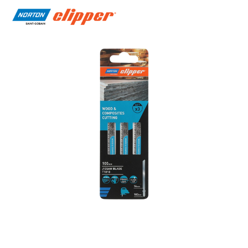Norton Clipper - T101B Stichsägeblätter für Holz & Verbundstoffe (Packung mit 3) BiLi SHOP