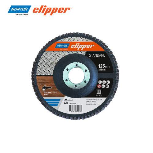 Norton Clipper - Lamellen-Schleifkorong Ø125x22mm P40/P60/P80 BiLi SHOP