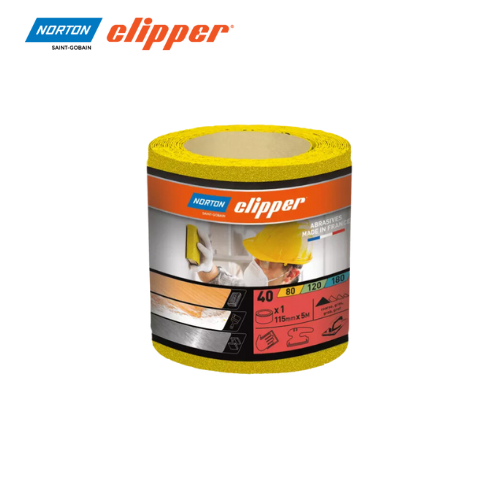 Norton - Gelbe Schleifpapierrolle P40/P80/P120/P180 BiLi SHOP