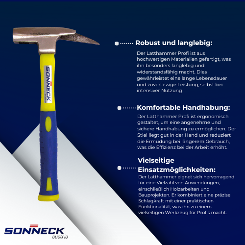 Sonneck - Latthammer Profi – Robuster Hammer für Profis BiLi SHOP