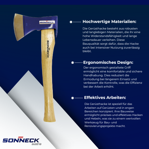 Sonneck - Gerüsthacke – Robustes Werkzeug für Bau- und Renovierungsarbeiten BiLi SHOP