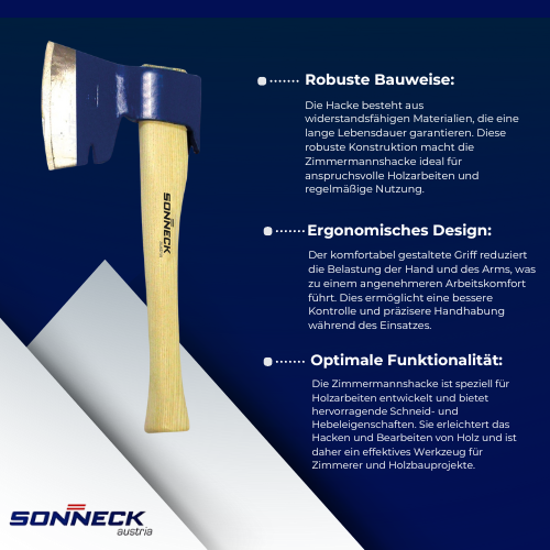 Sonneck - Zimmermannshacke – Robust und vielseitig für die Holzverarbeitung BiLi SHOP