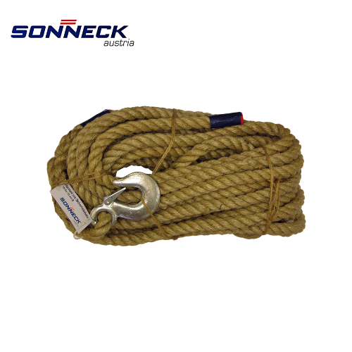 Sonneck - Hanfseil mit Sicherheitsh. - 16lfm BiLi SHOP