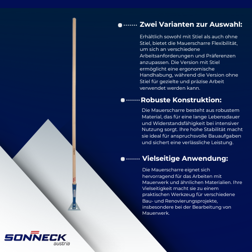 Sonneck - Mauerscharre mit und ohne Stiel BiLi SHOP