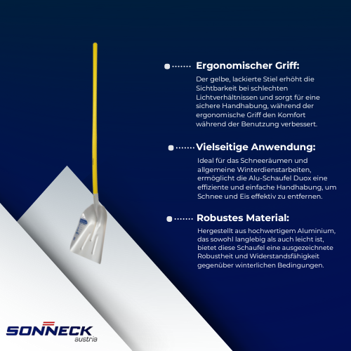 Sonneck - Aluschaufel Duox mit gelb lackiertem Stiel BiLi SHOP