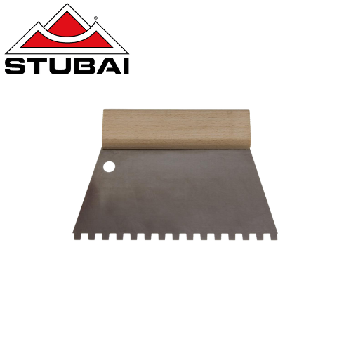 Stubai - Flächenspachtel in Trapezform E4 Zahnung 180 mm - Robuster Stahl, Professionelle Qualität BiLi SHOP