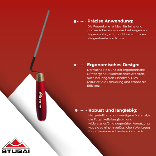 Stubai - Fugenkelle mit flachem Hals BiLi SHOP