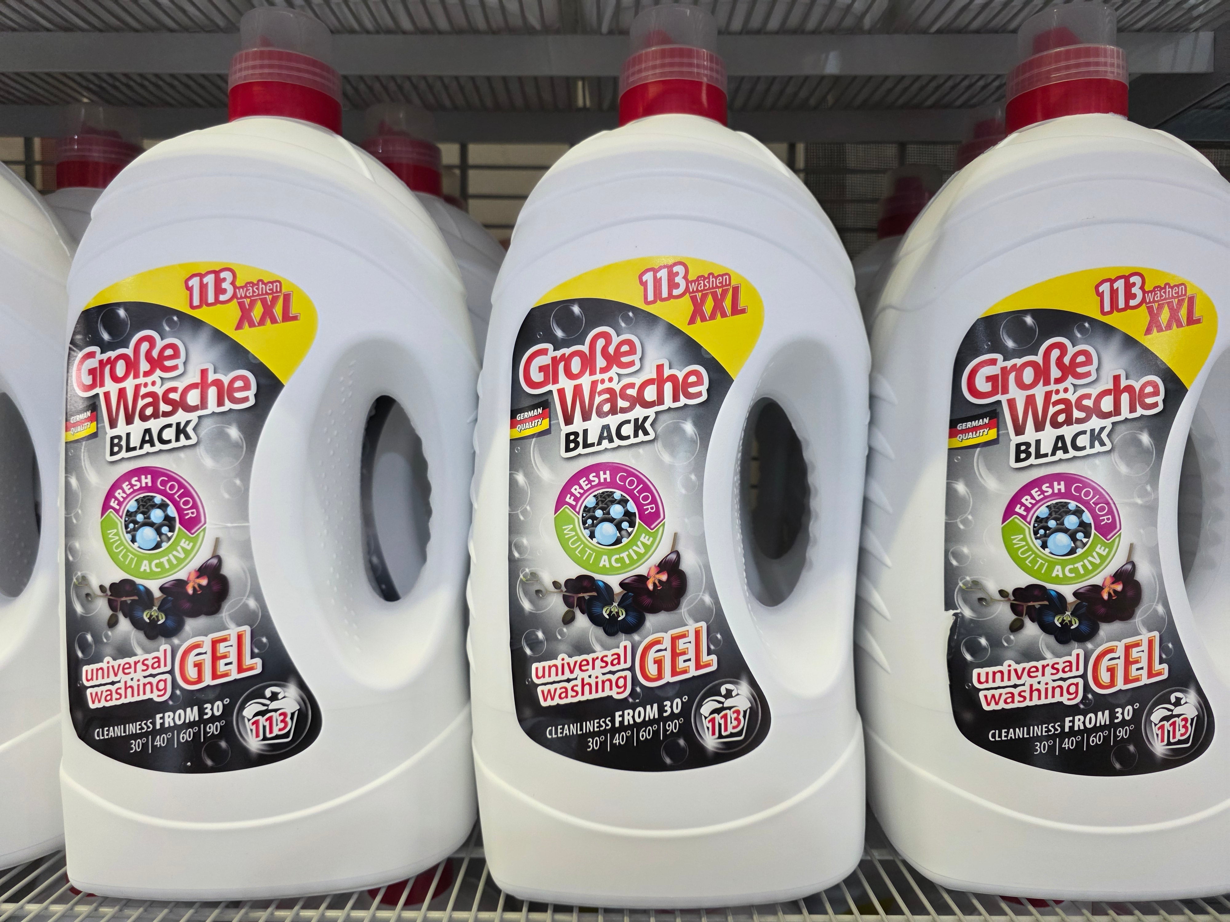 Große Wäsche Waschgel XXL 113 Wäsche – 1 Karton (3 × 5,65 L ca. 17L) BiLi SHOP