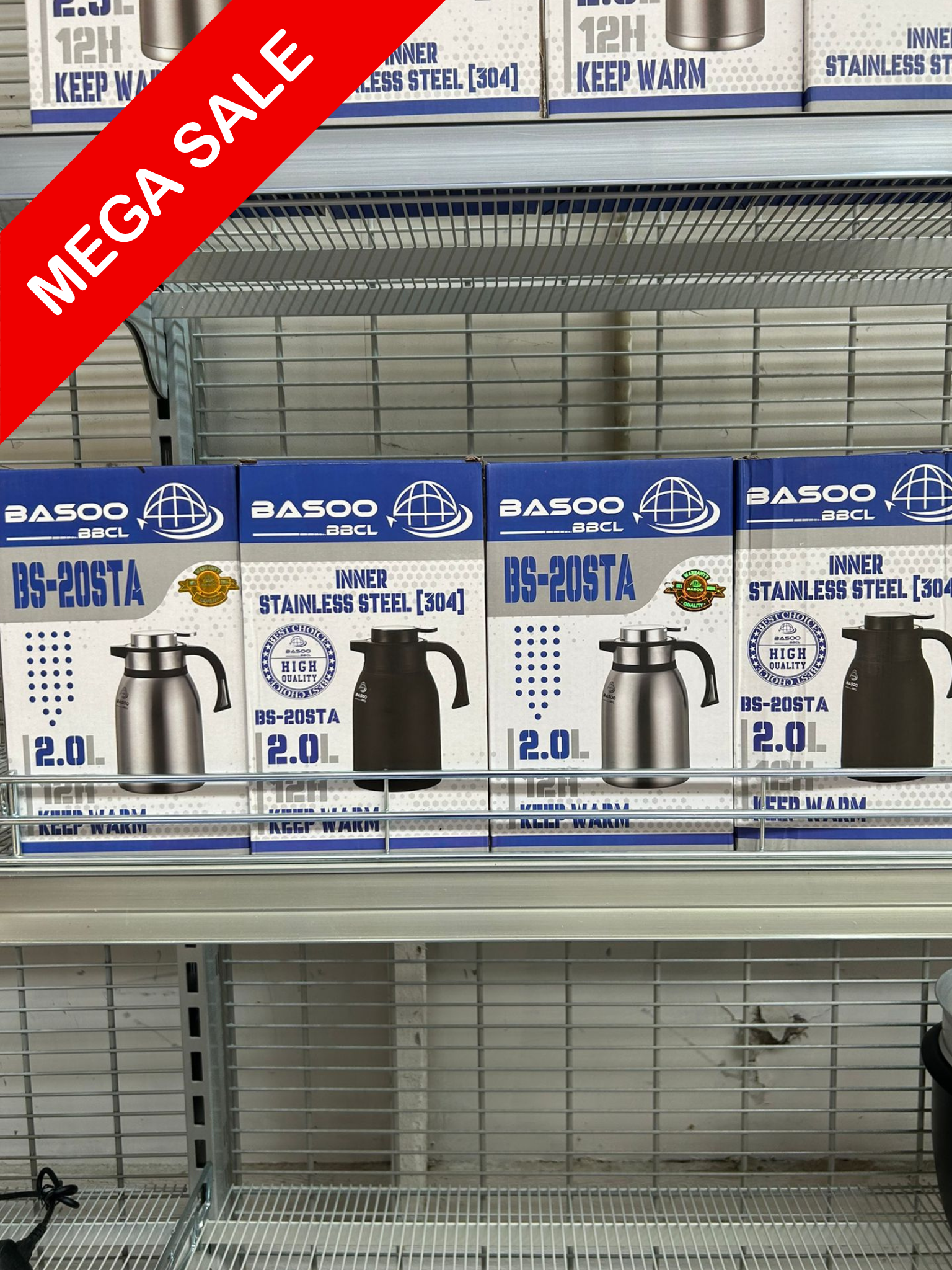 Basoo Thermoskanne 2,0L BS-20STA BiLi SHOP