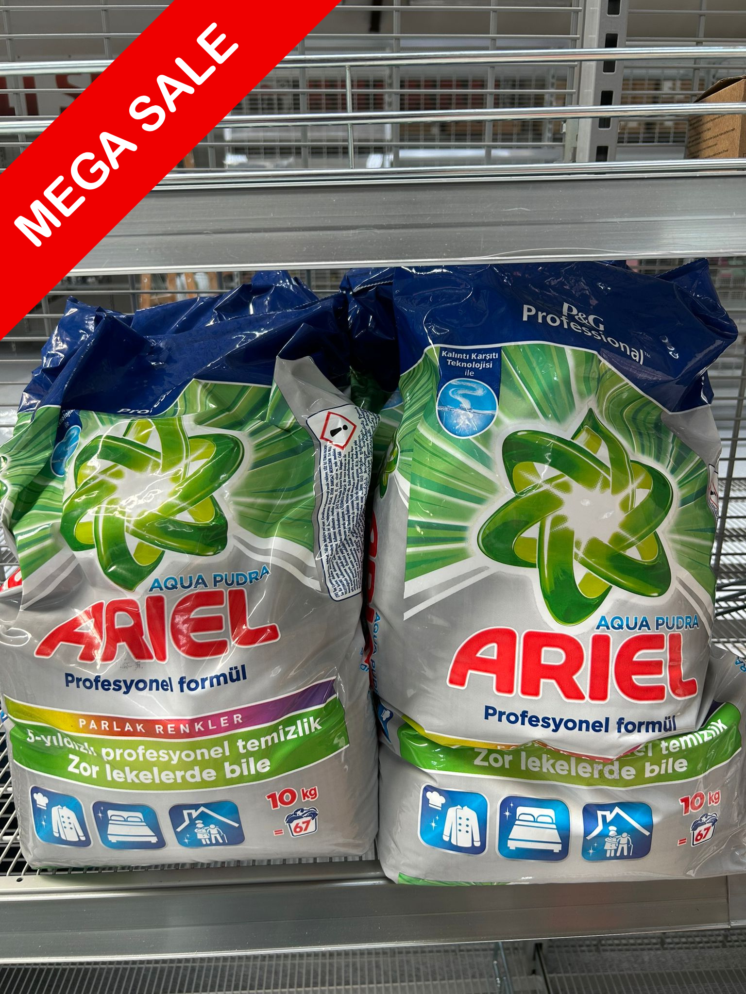 Ariel Waschmittel 10 KG BiLi SHOP
