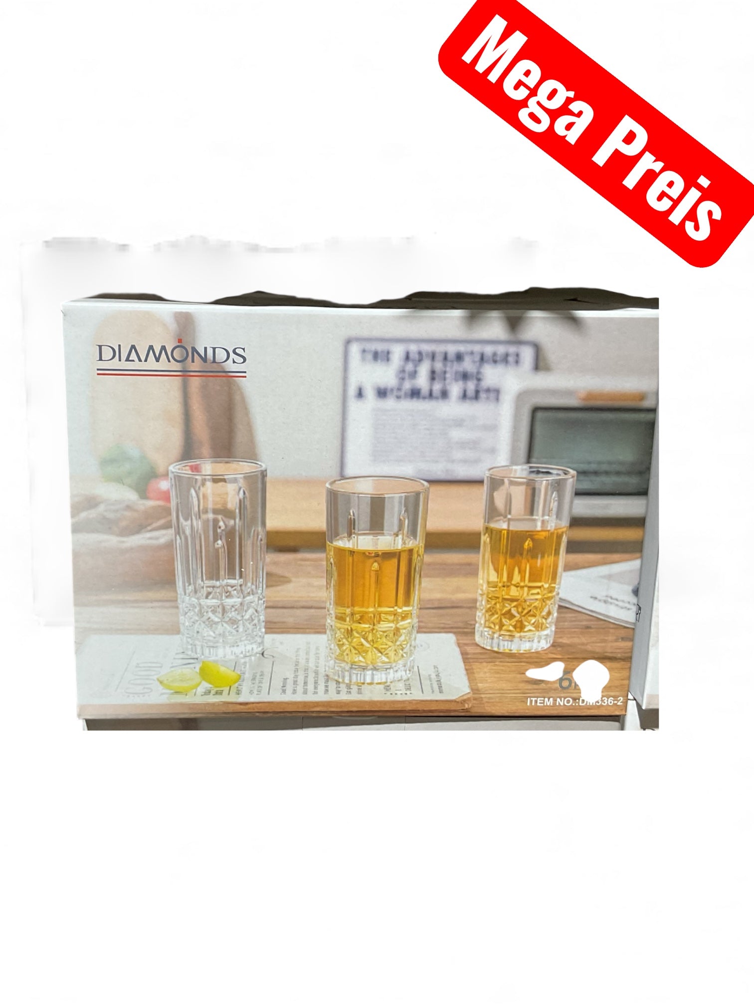 DIAMONDS  Gläser 6pcs BiLi SHOP