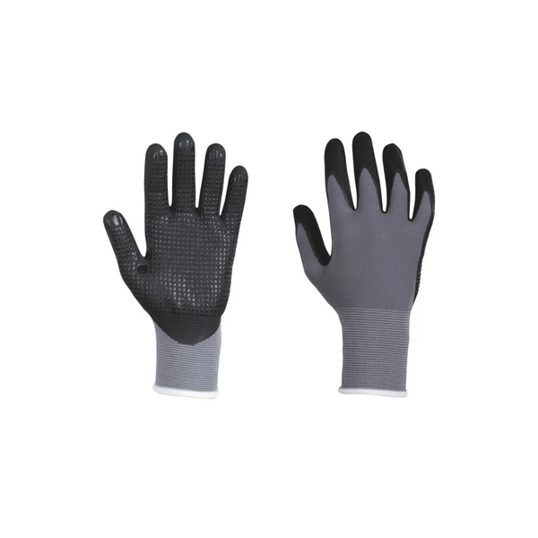 Nylon Handschuhe genoppt schwarz